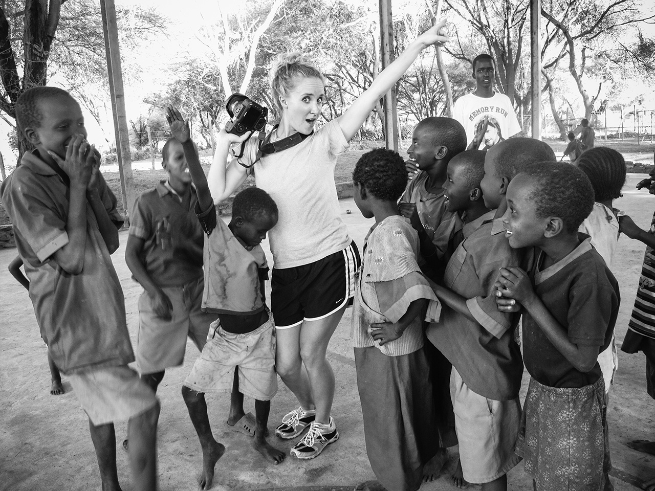 Typical down time during the day in Kenya, haha. The picture was taken by one of these kids with my extra camera.  