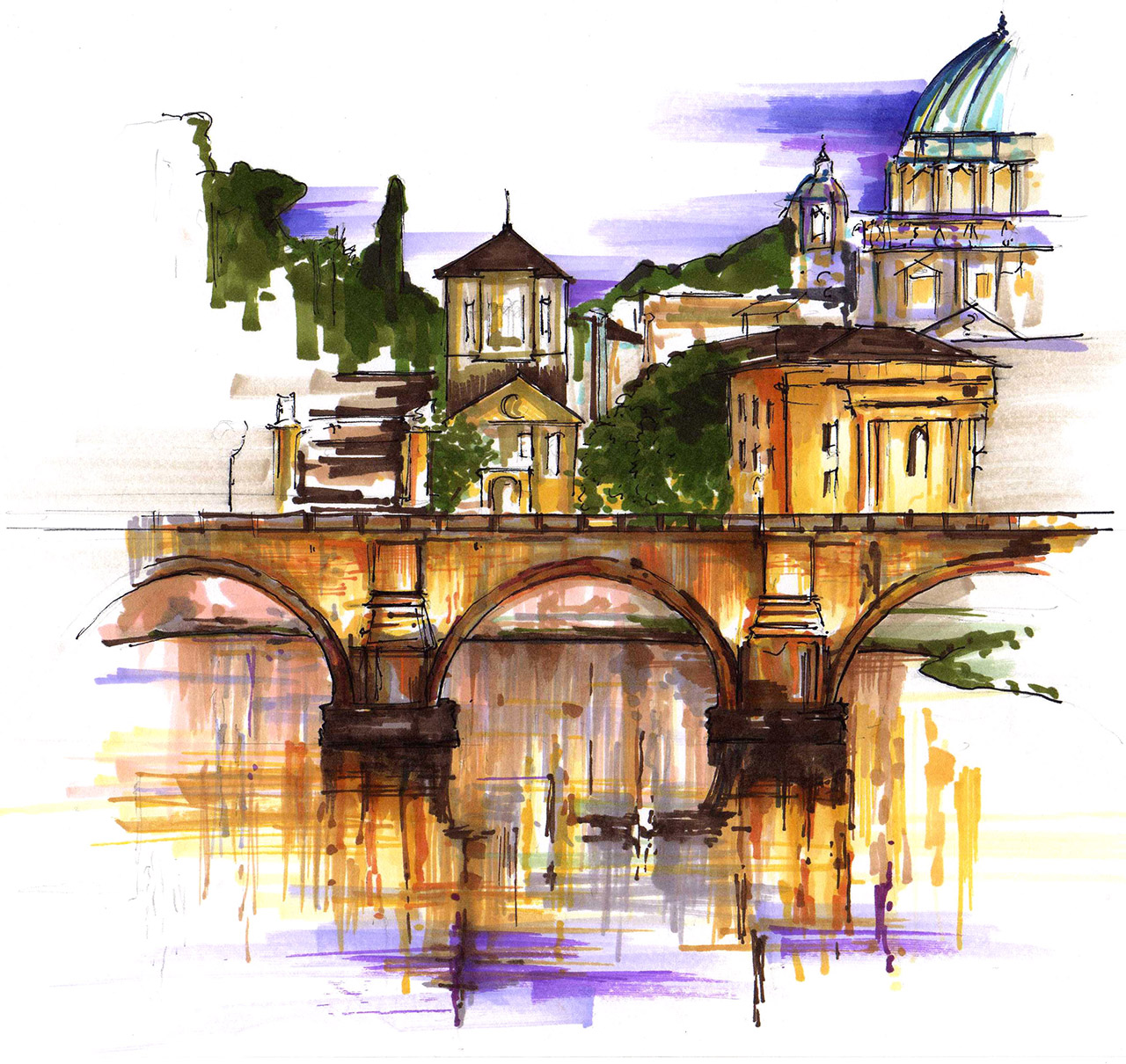 Bridge in Rome